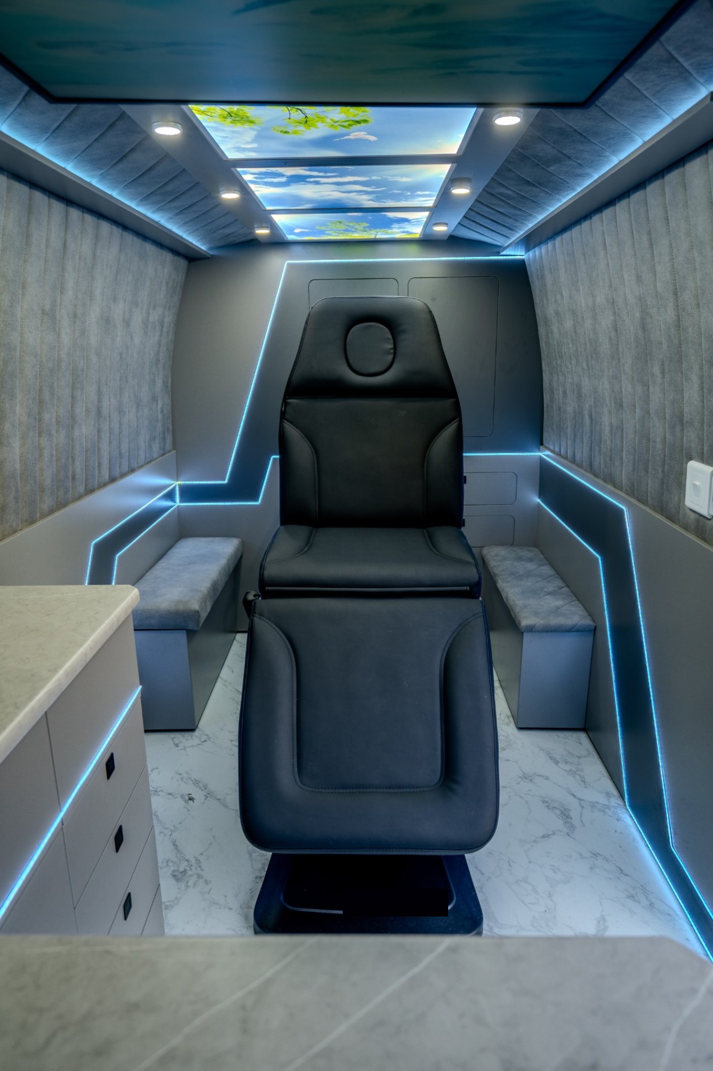Inside the Pearly mobile dental clinic